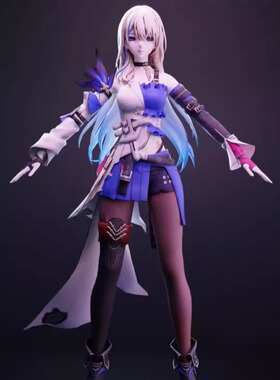 DAZ资源 Serval For G8 and G8.1卡通少女 含体型,发型,服装非IM