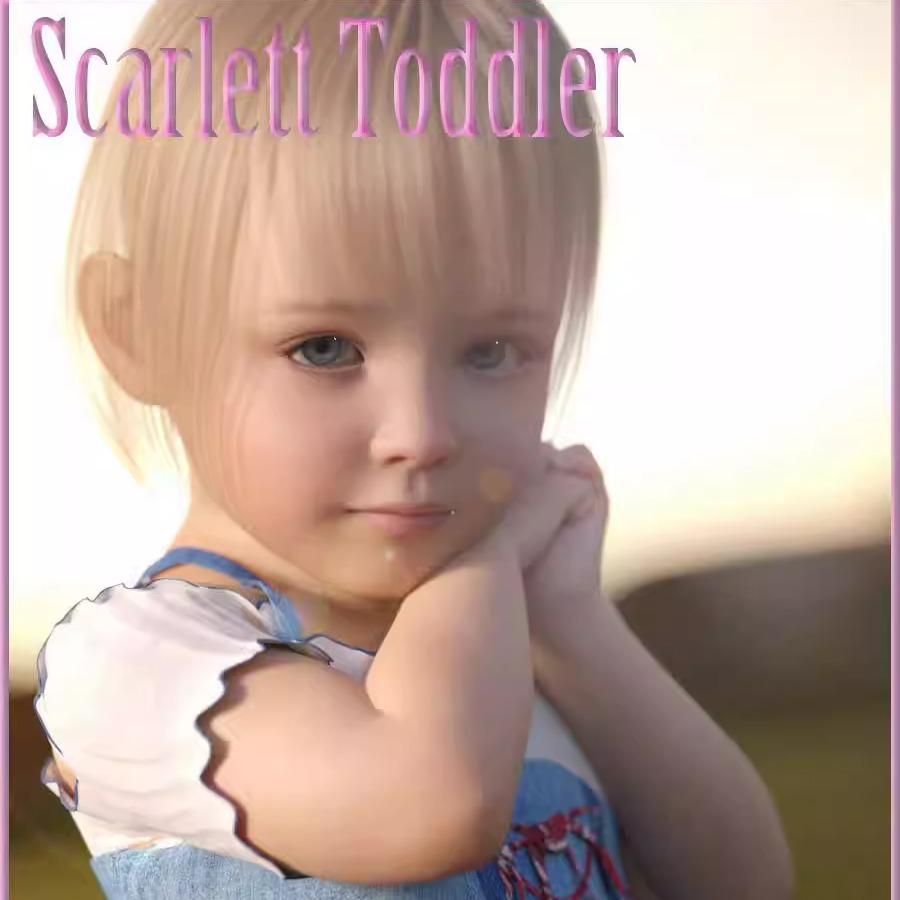 DAZ资源 Scarlett Toddler for G8 Female 幼童(仅体型) [非IM]