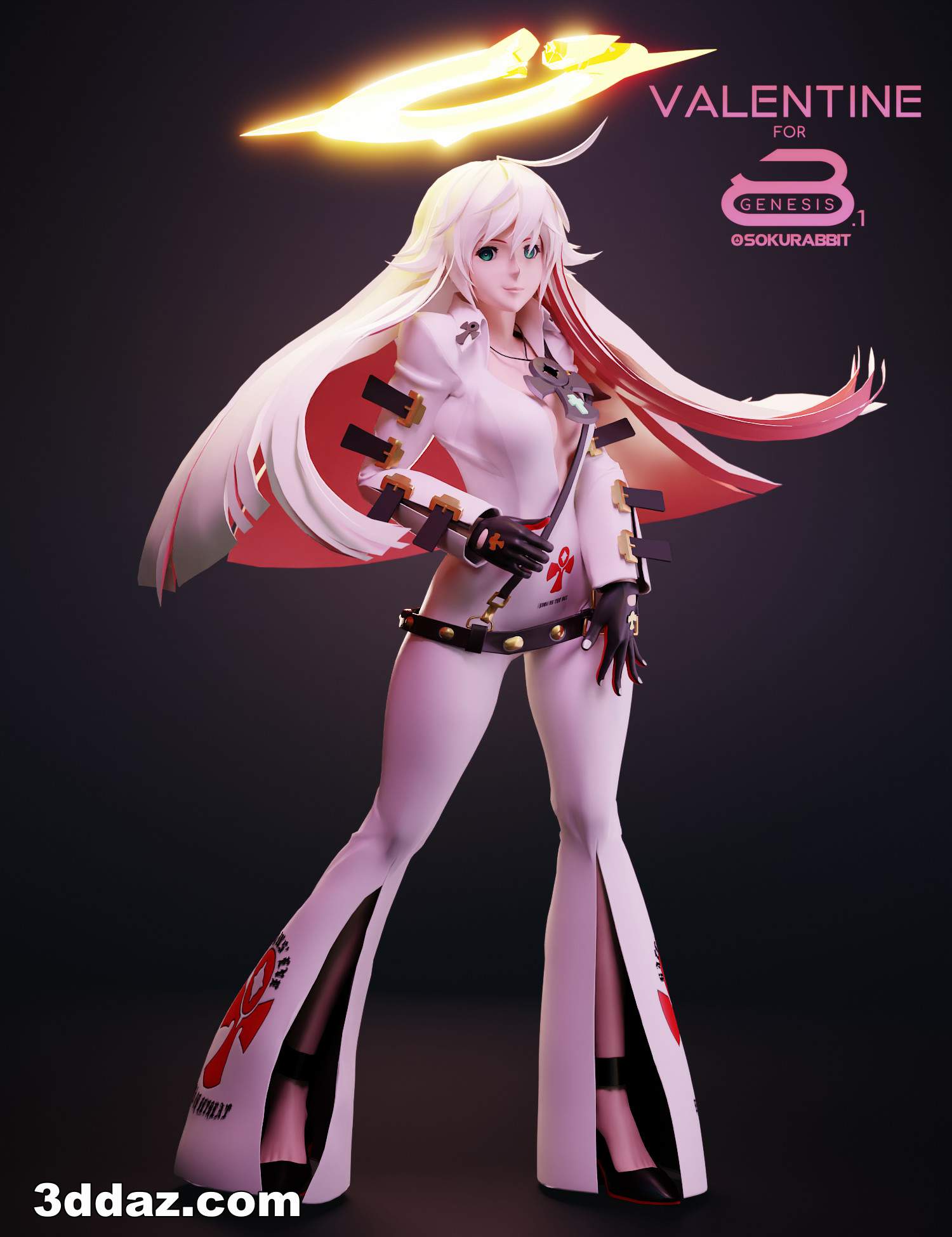 daz资源合集  jack-o valentine 卡通美少女体型,发型,服装[im]