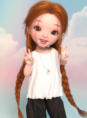 DAZ资源  Bugga Boo for G8 Female 可爱小女孩体型 (仅体型) IM