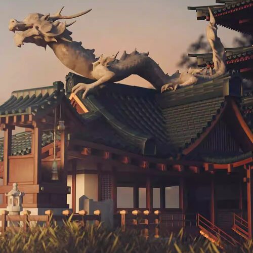 DAZ资源 Samurai Arena 中式建筑   【 IM格式 】