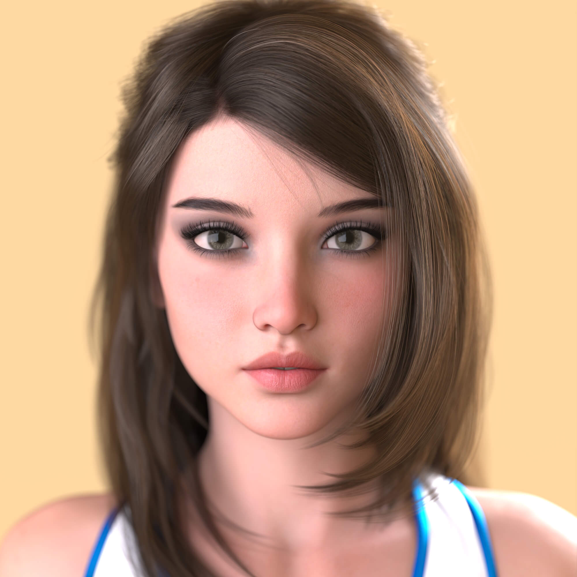 DAZ资源 Sev for Genesis 9  清纯少女体型 (仅体型) 非 IM