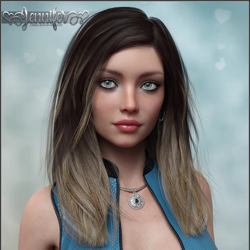 DAZ资源 SASE Jennifer  欧美美女体型（仅体型）非IM