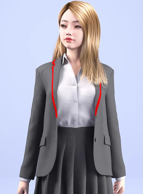 DAZ资源 dForce HnC25 Chic Preppy for G9 制服套装 (仅服装) IM