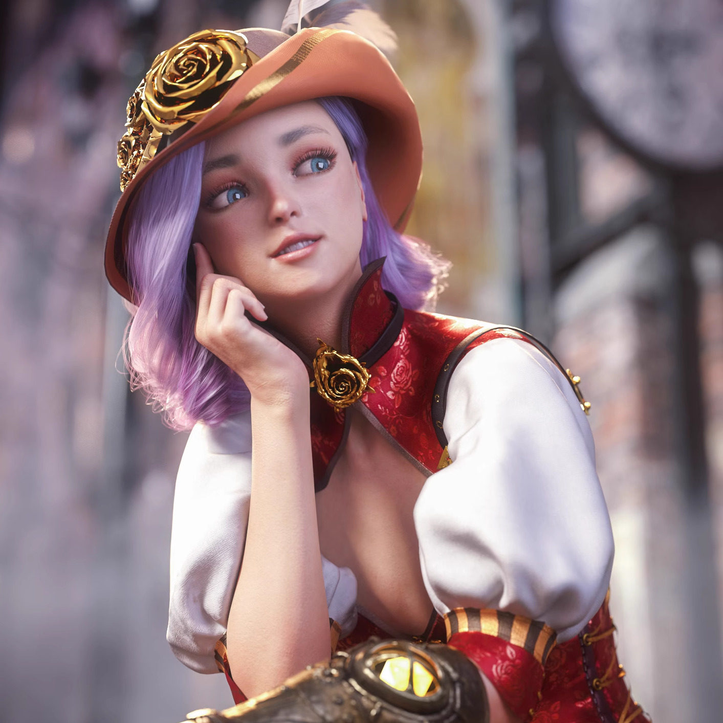 DAZ资源 Qun and Expressions for G8.1F 少女体型 (仅体型) IM