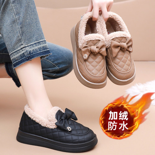 豆豆鞋防滑防水加绒保暖休闲鞋