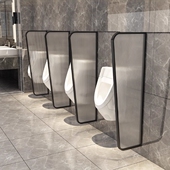 不锈钢长虹玻璃小便池挡板服务区学校办公楼公共卫生间厕所隔断板