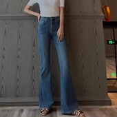 牛仔裤 修身 欧货高端休闲窄版 9114 微喇牛仔裤