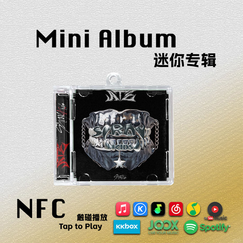 ATE迷你专辑StrayKids迷Chk Chk Boom周边SKZ挂件NFC钥匙扣CD礼物