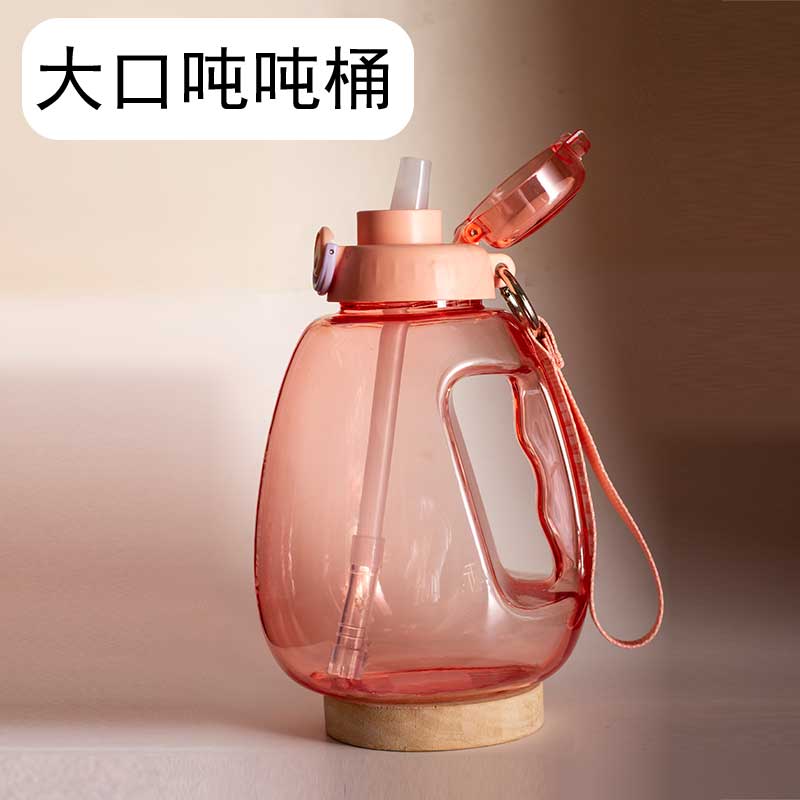 大宝宝水杯水壶手提手柄直饮吸管水杯水壶