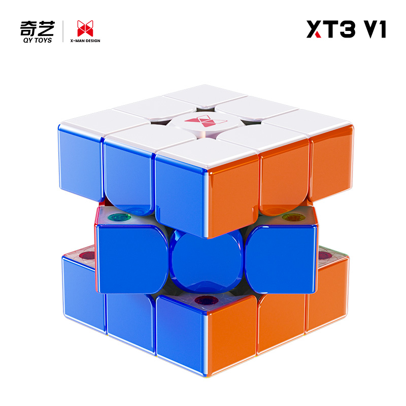 奇艺XT3 V1磁力三阶魔方磁悬浮定位比赛专业魔方3阶竞速魔方