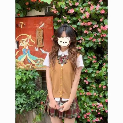 JK制服马甲老头衫学院风针织毛衣