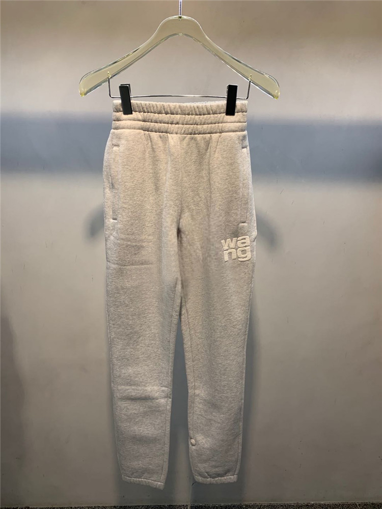 大王卫裤松紧腰加绒保暖运动长裤