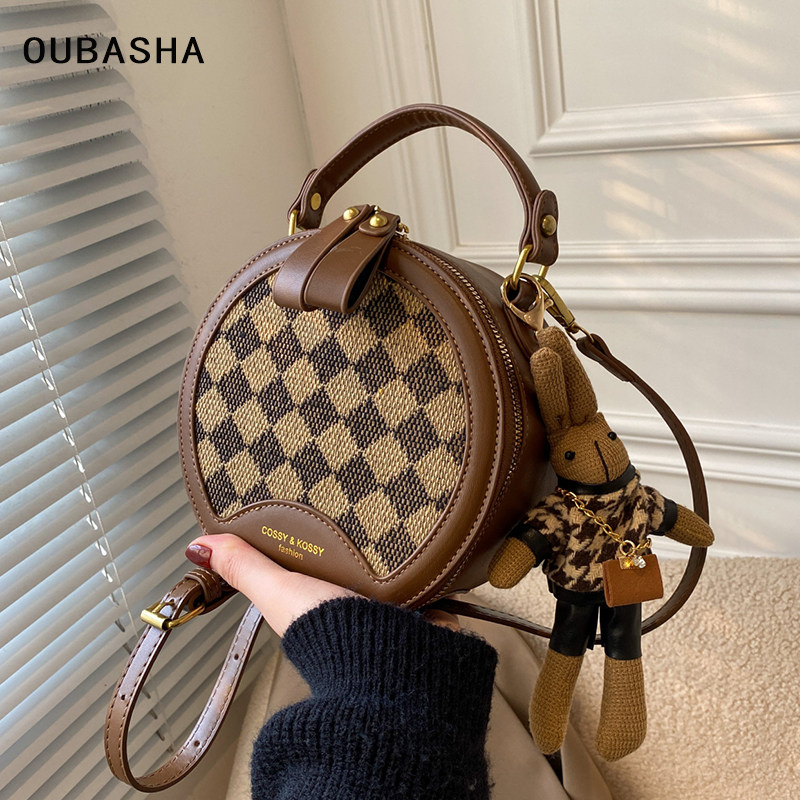 欧芭莎小圆包高级质感小众斜挎包