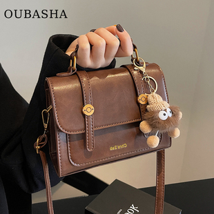 高级质感爆款超火小包包女2025新款秋冬手提包轻奢小众斜挎小方包