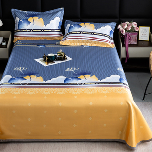 夏天新款冰丝凉席三件套可机洗夏天空调席子可折叠1.5/1.8/2米床