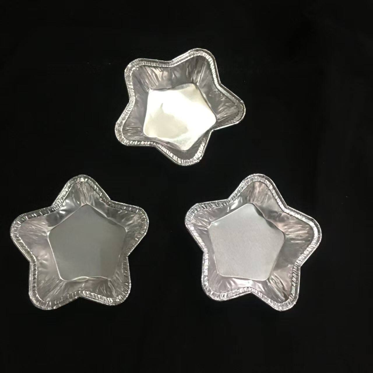 935五角星铝箔杯锡纸托蛋糕蛋挞布丁果冻钵仔糕点心耐高温模具托