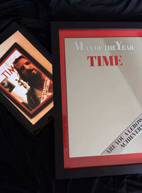 电影谋杀绿脚趾周边同款T I M E 时代-周刊化妆镜 手工创意装饰品