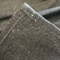 The dry spinning process is more primitive and rough! A thick rectangular tablecloth made of single-color woven linen for export thumbnail 6