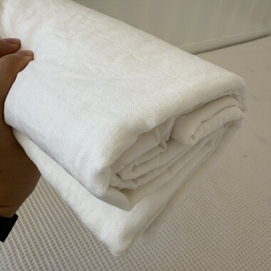 超超超值酵素水洗外贸尾单汉麻床单单件全麻白色透气亲肤双人睡单