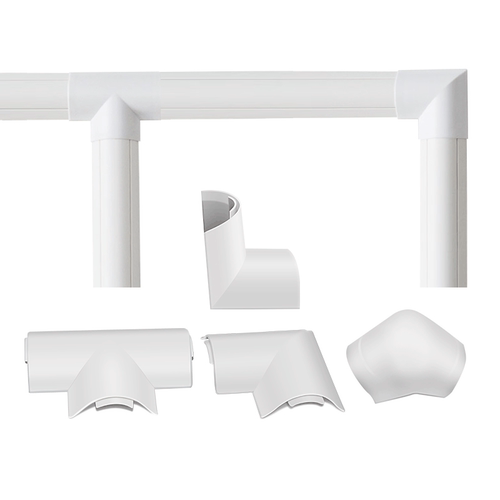 pvc弧形地线槽配件接头地面防踩