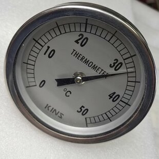 机械温度计大表盘不锈钢材质进口品牌当年个人爱好收藏议价