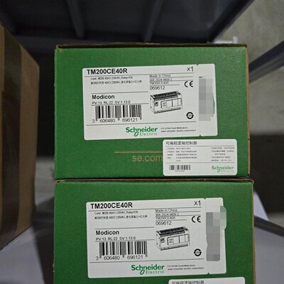 施耐德TM200CE40R PLC控制器，全新原装正品。议价