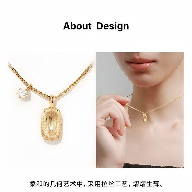 半岛铁盒方糖时尚精致项链轻奢复古高级感毛衣链锁骨链夏季几何