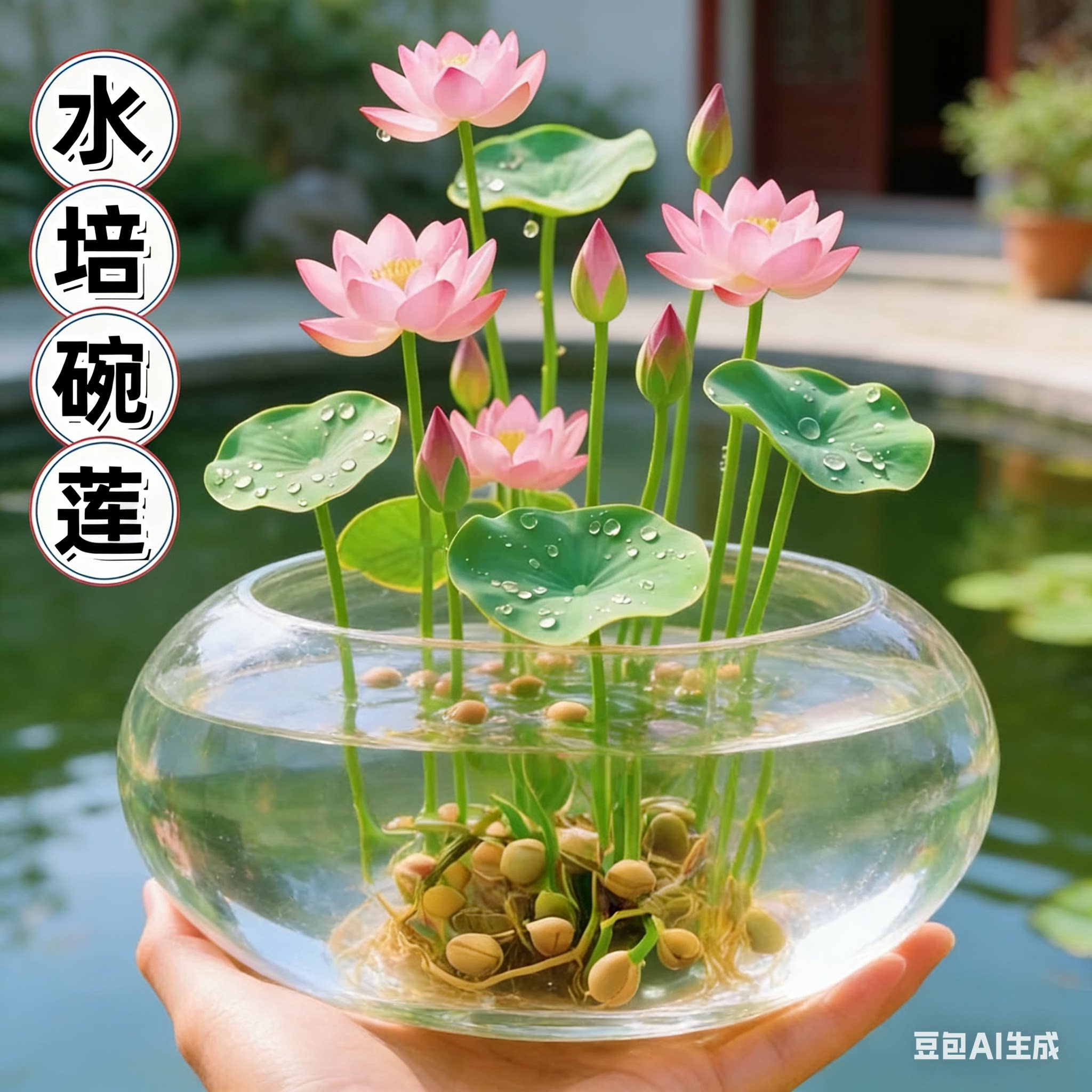 水培碗莲种籽子四季睡莲荷花水养水生植物