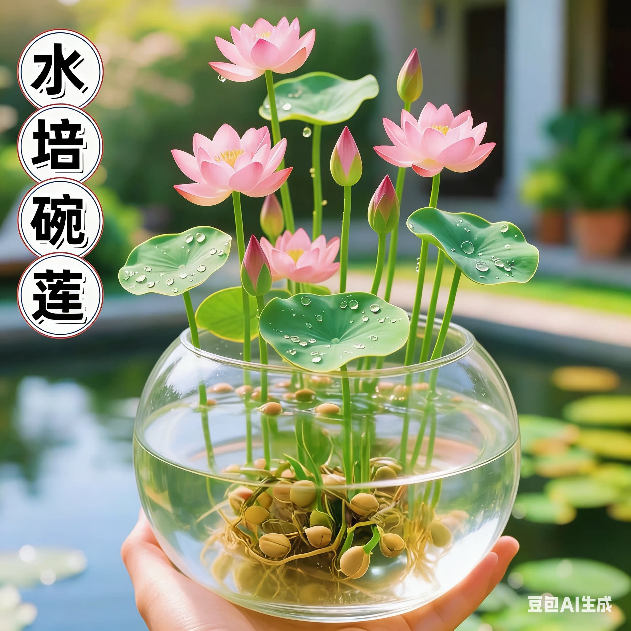 水培碗莲种籽子四季睡莲荷花水养植物种藕缸养盆栽铜钱草草籽种孑