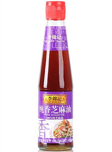 1瓶全国包邮 李锦记纯香芝麻油410ml 纯芝麻香油