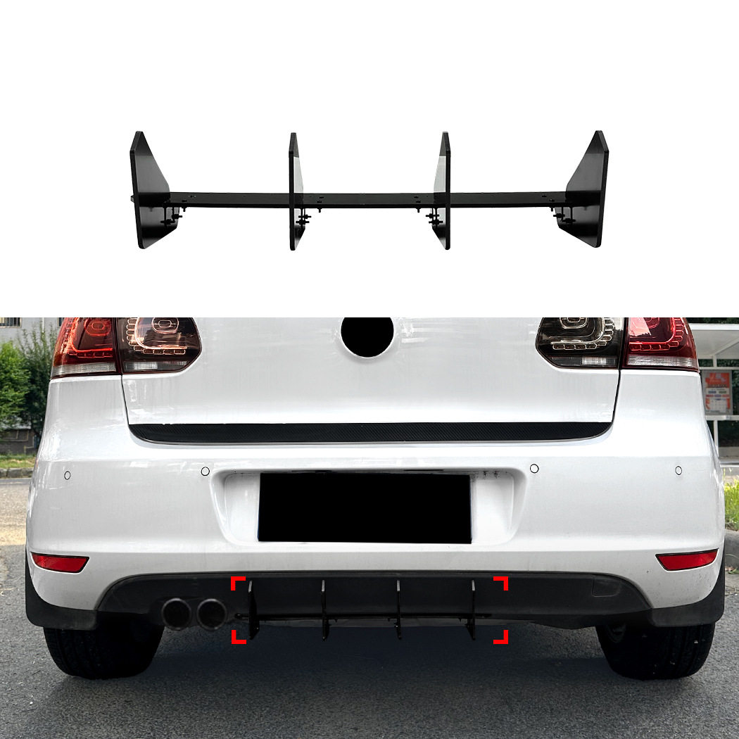 适用大众高尔夫6 Golf MK6标准版尾唇后唇扰流板后刀锋风刀改装