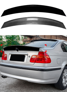 适用宝马3系E46四门1998-2004 M3 CSL款尾翼扰流板跨境改装