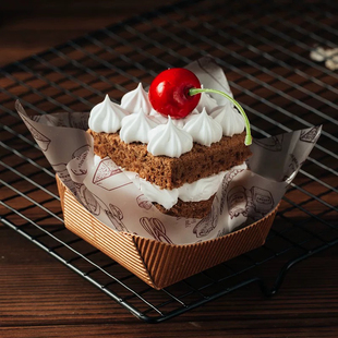 烘焙包装塑料花衬纸 蛋糕底垫纸 慕斯垫纸 面包纸 法式甜品垫纸