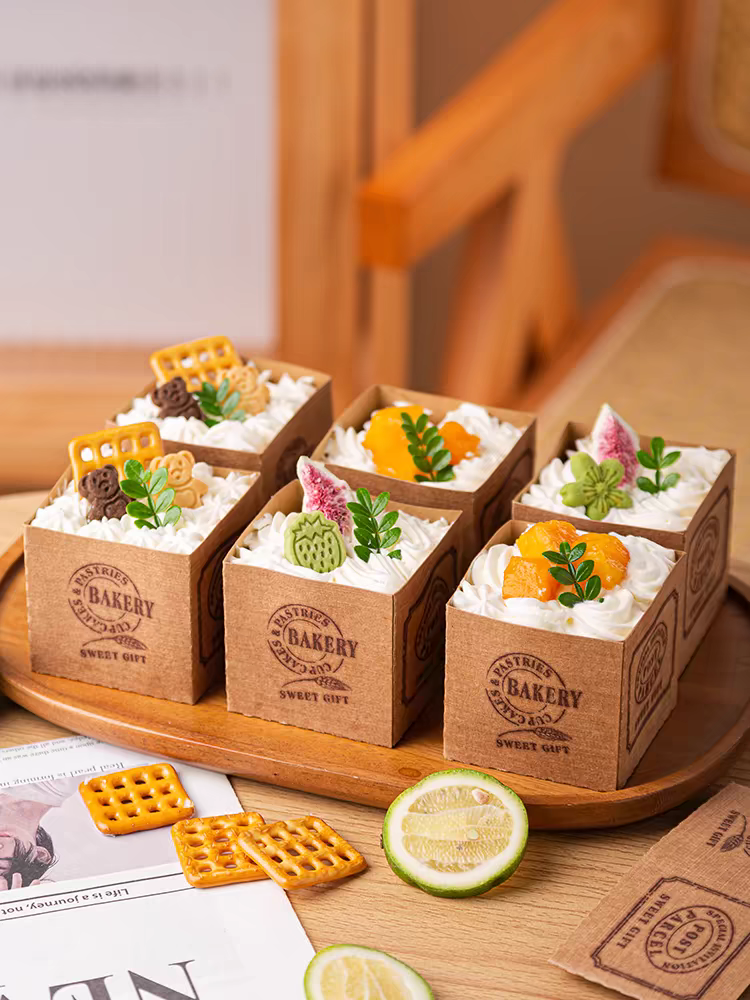 烘焙纸杯蛋糕马芬杯子耐高温烤箱小号中号大号圆形正方形面包托