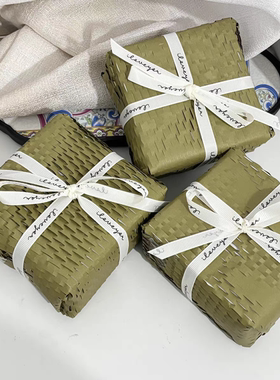 ins风绿色蜂窝纸简约礼物包装纸节日礼品纸出卡打包填充内衬纸