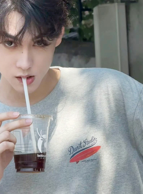 逆爱田栩宁池骋同款灰色周边短袖T恤男女半袖应援体恤休闲上衣服