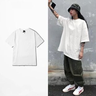 短袖 半袖 男T恤潮男装 体恤t夏季 炸街 上衣服纯色圆领打底衫 2025春季