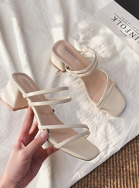 Women Sandals Summer Slippers Leather Slides for Ladies女