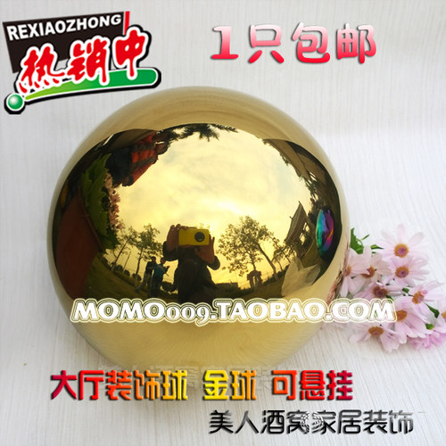 不锈钢空心圆球装饰球金属球金色