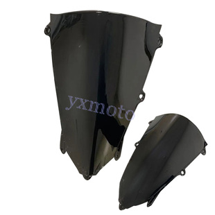摩托配件适用CBR250RR 21 22 23 24年前挡风玻璃 黑色透明风挡板