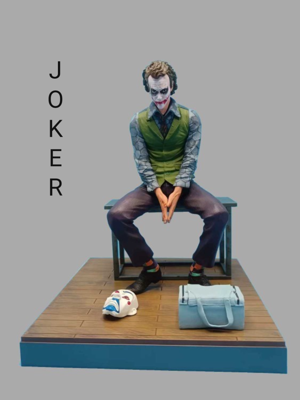 X特遣队自杀小队希斯莱杰小丑面具 DC坐姿手办摆件模型礼品