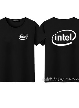 惠普HP电脑专卖店员工工作服短袖印logo纯棉夏季男女定制工装售后