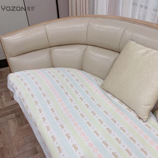 床单婴儿可用可水洗空调席 新款 沙发垫雅赞六层纱布凉席软凉席四季