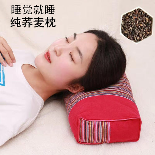 纯荞麦枕头带枕套护颈椎助睡眠家用枕芯单人一对单个装壳皮夏季男 - 封面