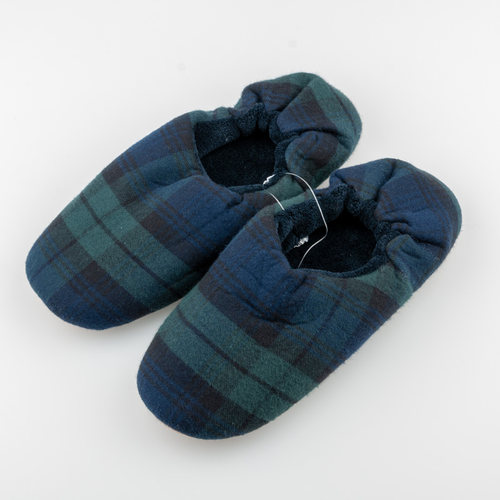 棉法兰绒包跟拖鞋冬男女通用