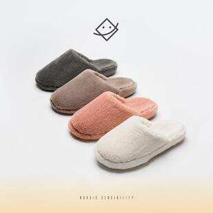EVA不沾灰底厚底家居情侣拖鞋防水防滑静音居家棉拖鞋