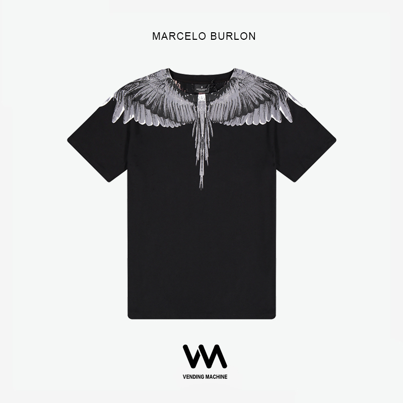 Marcelo Burlon 19ss teeº£ÍâÕýÆ·MBпî»ÒÉ«³á°òÄÐŮͬ¿î¶ÌÐäTÐô
