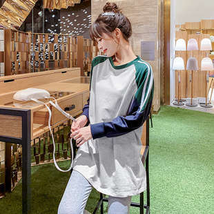 宽松后喂奶衣时尚 哺乳卫衣大码 潮妈外穿哺乳衣 秋季 8399孕妇装