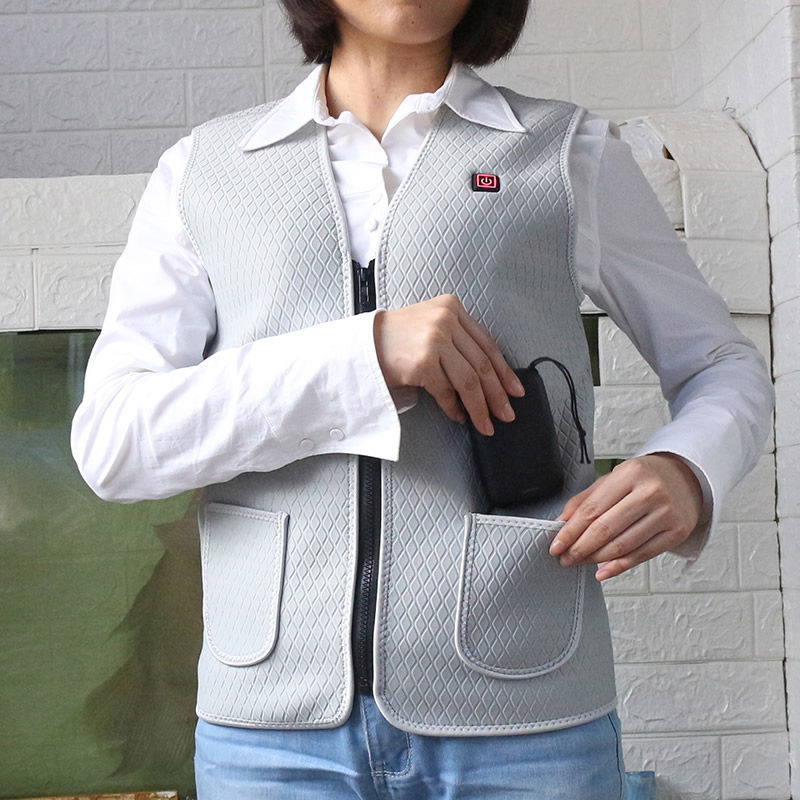 智能电热马甲男女USB充电式电加热暖胃背心发热衣服中老年人保暖